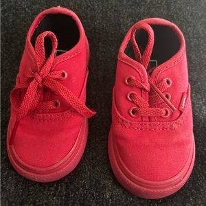 Red toddler vans
